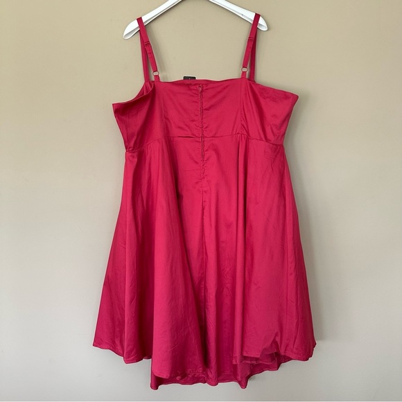 NEW Torrid Women 26 Skater Dress Pink Strappy Flared Square Neckline $99 Fun - Picture 9 of 13